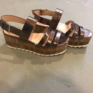 Zara platform sandals size 39